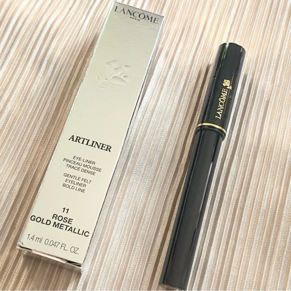 LANCOME Artliner Gentle Felt Eyeliner Bold Line 11 ROSE GOLD METALLIC Full Size